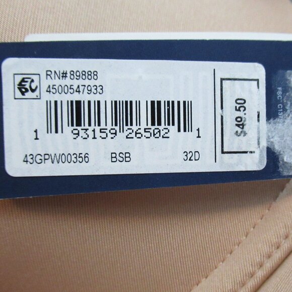 GAP GapBody Women's Everyday Essentials Multiway T-Shirt Bra, Brush Beige, 32D - Picture 6 of 7